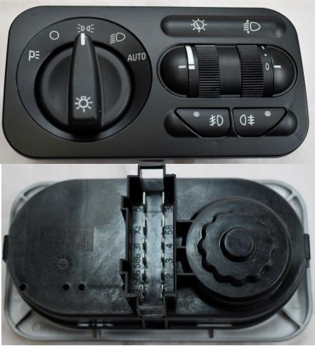 Модуль-переключатель светотехникой Cartronic CRTR0103560 вертик разъём 471.3769/ 3163-3709600-10